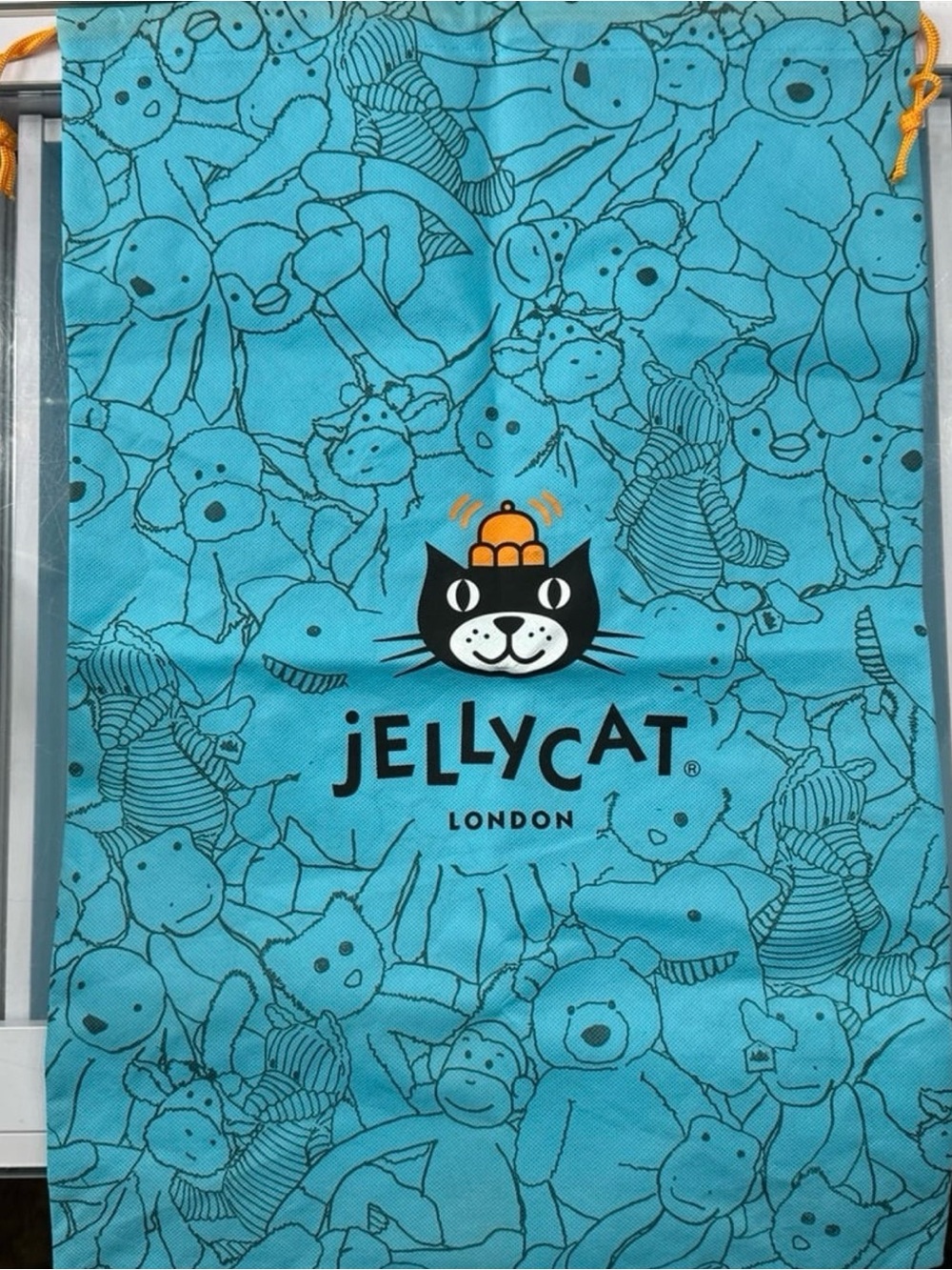 Big Jellycat Stuffed Animal Print Drawstring Bag (Ready To Ship)